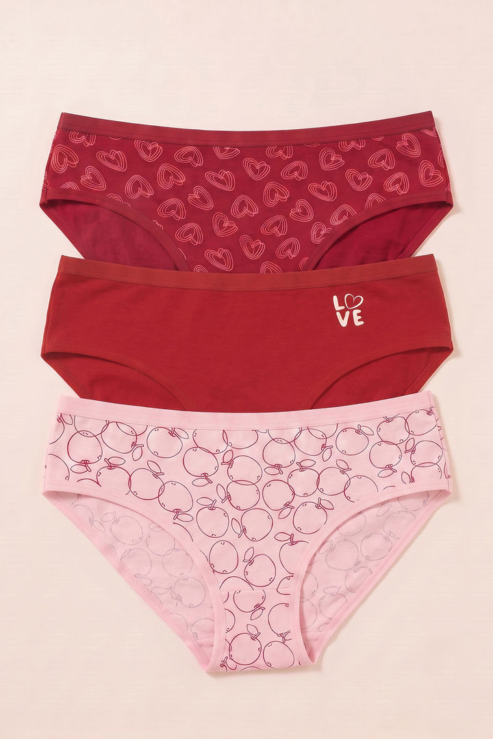 Zivame Regular Rise Full Coverage Bikini Panty (Pack of 3) - Multicolor — image 14